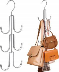ModaMarket wieszak na torebkę srebrny
