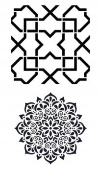 Szablon malarski Tynkarski Mandala Beton architektoniczny Tynk dekoracyjny