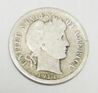 USA 10 centów dime 1914 Barber