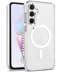 Etui Do SAMSUNG GALAXY A35 5G +Szkło WZMACNIANE 360° do MAGSAFE CLEAR CASE