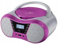 Radioodtwarzacz Eltra Lila 2 CD MP3 USB Bluetooth różowy