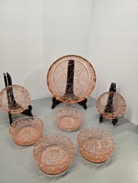 Zestaw Miseczek 6 plus 1 huta Hortensja