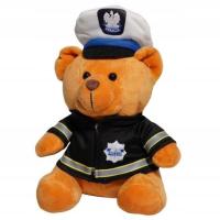 Maskotka Pluszak Przytulanka Miś Policjant Deef