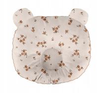 Poduszka Profilująca Główkę Dla Niemowląt 100% Bawełna Ortopedyczna Kwiatki