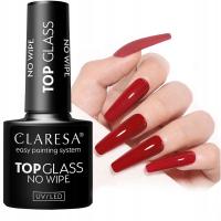 CLARESA TOP GLASS NO WIPE HYBRID ЖИДКОЕ СТЕКЛО ВЛАЖНЫЕ НОГТИ TPO FREE
