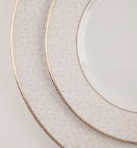 SERWIS OBIADOWY na 12 osób ZOJA ZMYWARKA 12/42el. ZŁOCONY - WAZA POLAND