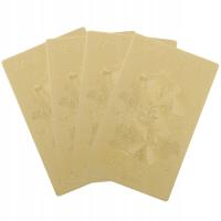 4 SZT. AMULETY TAI SUI – ZŁOTE KARTY SZCZĘŚCIA, SUKCESU I OCHRONY