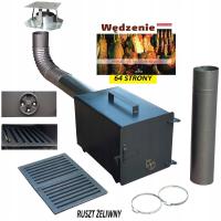 Zestaw wędzarni palenisko malowane proszkowo ruszt rury kolanko XXL