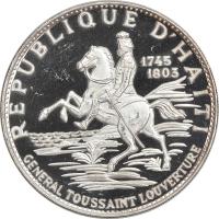 15.HAITI, 10 GOURDES 1970 gen.LOUVERTURE