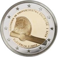 Słowenia 2 euro 2024 - Biblioteka Narodowa