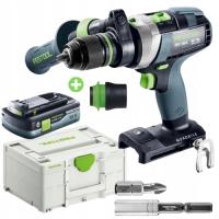 Wiertarko-wkrętarka udarowa QUADRIVE TPC 18/4 Basic + AKU 4,0 FESTOOL