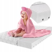 Materac PIANKOWY do łóżeczka 120x60 BABY PREMIUM ANTYALERGICZNY śr twardy