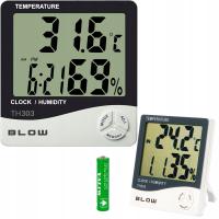 STACJA POGODY BEPRZEWODOWA NA BATERIE TERMO-HIGROMETR WEWNĘTRZNA BLOW TH303