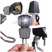 LAMPKA ROWEROWA PRZEDNIA LED VELOXO LUMI PRĄDNICA DYNAMO PODTRZYMANIE