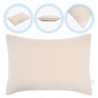 Poduszka turystyczna KADVA Revo beżowy OS KEMPINGOWA 45x30x13 cm WYGODNA