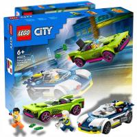 LEGO CITY KLOCKI POŚCIG RADIOWOZU ZA MUSCLE CAREM SAMOCHÓD ZESTAW 60415