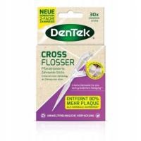 Dentek Eco Wykałaczki Z Nicią Dentystyczną 30szt Cross Flosser
