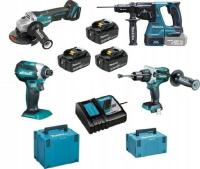 MAKITA набор инструментов 4PCS COMBO 18V 3x5. 0Ah