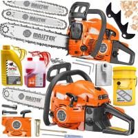 Бензиновая пила бензопила 5,7 л. с. 58СМ3 2x цепная пила/свинец/масло сильная XXL