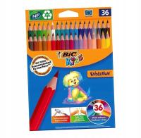 KREDKI OŁÓWKOWE KIDS EVOLUTION ECOLUTIONS 36SZT