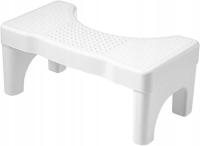 J808. Podnóżek do łazienki Stopień Stołek toaletowy biały