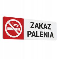 Naklejka - Zakaz Palenia 5x15 cm #DW021