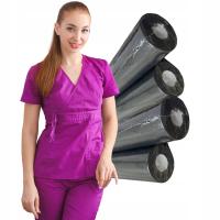 Podkład kosmetyczny włókninowy 60x50 czarne prześcieradło w rolce