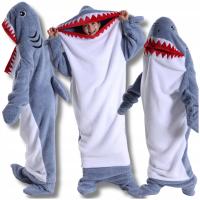 KOC REKIN ŚPIWÓR PIŻAMA KOSTIUM CIEPŁY PRZEBRANIE REKINEK długość 170 cm