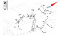 KLAMRA SŁUPKA TYŁ MERCEDES A0009917270