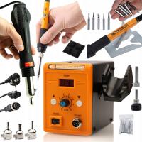 ПАЯЛЬНАЯ СТАНЦИЯ С ГОРЯЧИМ ВОЗДУХОМ, СВАРОЧНЫЙ АППАРАТ ДЛЯ ПЛАСТИКА 858D, ПАЯЛЬНИК, НАКОНЕЧНИКИ