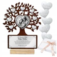 ROCZNICA ŚLUBU JUBILEUSZ 10 25 40 45 50 PREZENT PAMIĄTKA DRZEWKO SZCZĘŚCIA