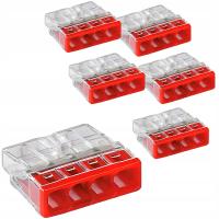 5x Złączka Instalacyjna Szybkozłączka WAGO 2273-204 na DRUT 4x0,5-2,5mm