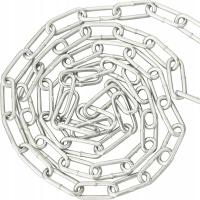 ŁAŃCUCH GOSPODARCZY TECHNICZNY 3mm 10M OCYNKOWANY DŁUGIE OGNIWO