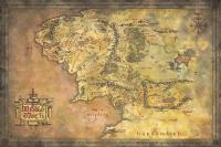 Властелин Колец Карта Средиземья плакат 91,5x61cm