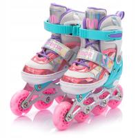 ROLKI REGULOWANE DLA DZIECI METEOR LUNAR S ABEC-7 but półmiękki