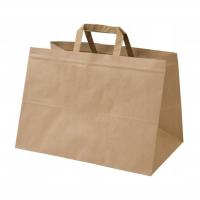 TORBA PAPIEROWA PŁASKA z RĄCZKĄ 32/22/25 50 SZT