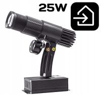 Projektor reklamowy LED GOBO Twoja kolorowa Grafika 25W hologram obrotowy