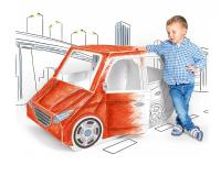 Польский авто для покраски оберточная бумага малыш
