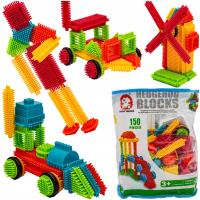 Klocki Konstrukcyjne KREATYWNE dla dzieci MIX WAFLE Jeżyki Grzebyki 150 el