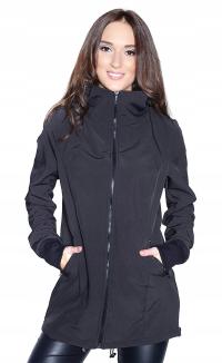 Kurtka softshell ciążowa z wstawką M55 czarna S