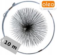 Комплект для очистки дымохода снизу. 10 м металлическая щетка fi150