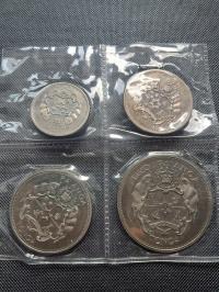 TONGA 1967r zestaw 4 monet Stempel lustrzany