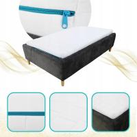 MATERAC 90x200 PIANKOWY 200x90 cm z pokrowcem dwustronny PIANKA PREMIUM