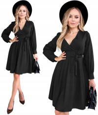 Elegancka rozkloszowana brokatowa SUKIENKA DAMSKA świetą sylwester LINDA