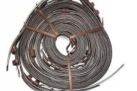 ПОВОДЬЯ НА ПАРУ ЛОШАДЕЙ РАЗДВИНУЛИСЬ ИЗ НАТУРАЛЬНОЙ КОЖИ.