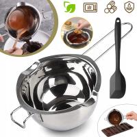 GARNEK DO WYTAPIANIA CZEKOLADY, MISKA DO KĄPIELI WODNEJ, MISKA DO TOPIENIA