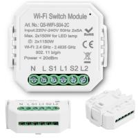 Podwójny przełącznik dopuszkowy QS-WIFI-S04-2C z WiFi