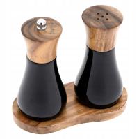 Zestaw Młynków Młynek do PIEPRZU + SOLNICZKA + PODSTAWKA