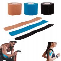 Tejpy na kolano KINESIOTAPING taśmy PLASTRY wodooporne KINESIO tape 5x25cm