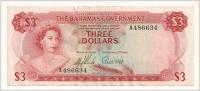 7.hy.Bahamy, 3 Dolary 1965, P.19.a, St.2